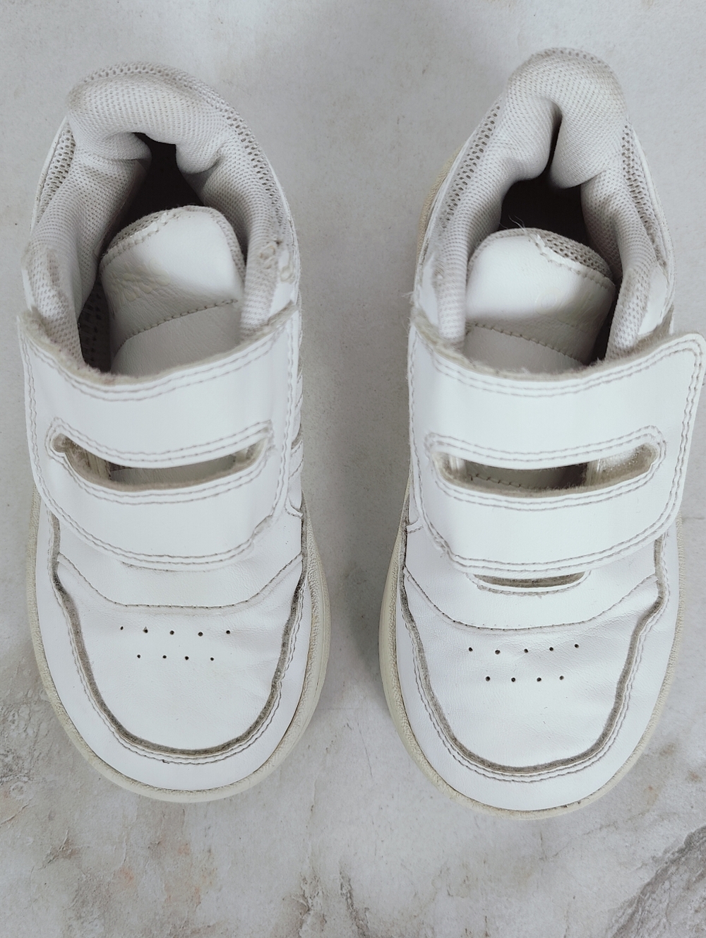 Adidas Toddler Hoops White Lifestyle Basketball Shoes Sneakers, Sz 9K - Picture 6 of 11